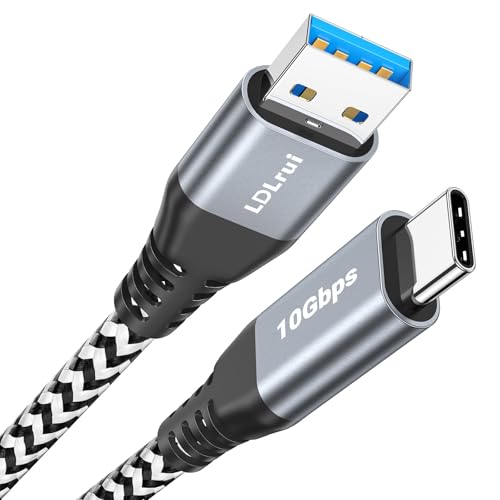 USB C Data Cable 10Gbps Sync 3ft, 3.2 Gen2 USB A to USB C 3.1A Fast Charging & High Speed Data Transfer Cable for iPhone 16/16 Pro Max/15 CarPlay, Samsung Galaxy S24/S23/S22/S21/S20 Android Auto - color: Black-and-White, size: 3FT