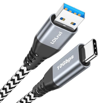 USB C Data Cable 10Gbps Sync 3ft, 3.2 Gen2 USB A to USB C 3.1A Fast Charging & High Speed Data Transfer Cable for iPhone 16/16 Pro Max/15 CarPlay, Samsung Galaxy S24/S23/S22/S21/S20 Android Auto - color: Black-and-White, size: 3FT