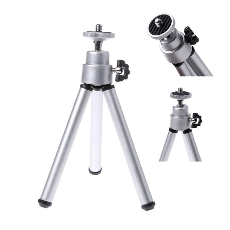REFLEX CAMERA Lightweight Extendable Mini Tripod 5.9-7.9in – Aluminum Desktop Table Stand for Smartphone, GoPro, Webcam – Portable, Adjustable, Stable Video & Photo Shooting