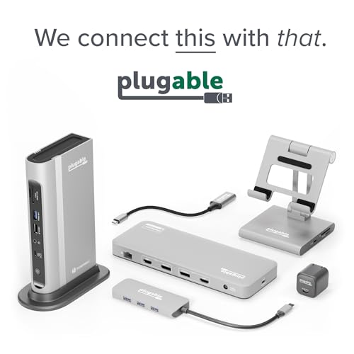 Plugable USB Audio Adapter Adds 3.5mm Speaker and Microphone Ports Because Your Laptop or PC Lacks an Audio Jack; Compact External Sound Card Replacement, Plug-and-Play for Windows, Mac, Linux