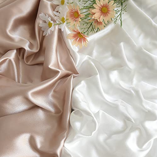 Satin Photography Background Silk, Glossy Fabric Cloth Backdrops for Goods, Crafts, Jewelry, Cosmetics, Food Photoshoot and Flat Lay (White, 4.9×3.3ft/150×100cm) - color: White, size: 150 × 100 cm