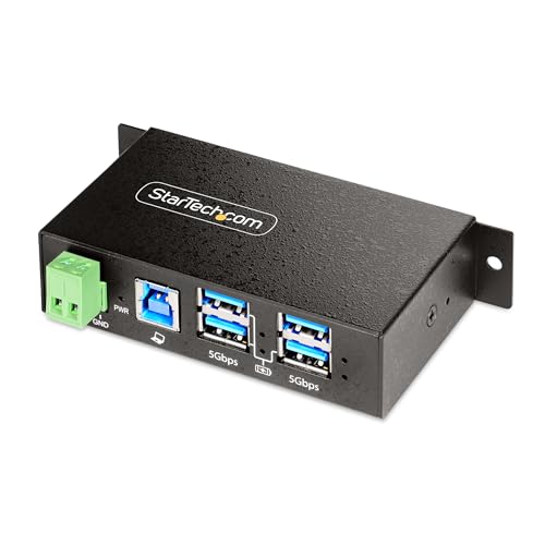 StarTech 4-Port Managed USB Hub 5Gbps, TAA (5G4AINDRM-USB-A-HUB)