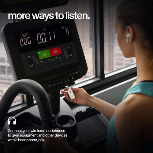 Twelve South AirFly SE | Bluetooth Wireless Audio Transmitter Adapter for AirPods/Headphones, 20+ Hr Battery, Works with 3.5mm aux Jacks on Airplanes, TVs, Gym Equipment, and Travel - color: White, style: AirFly SE