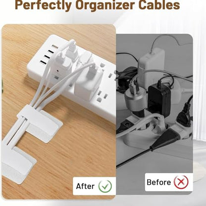 20PCS Cable Management Clips, Reusable Cable Management Organizer, Organizer in Home, Office, Kitchen, School - color: Grey
