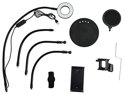 Technical Pro Conference Room/Work From Home Desk Light w/Mic+Phone+Tablet Stand