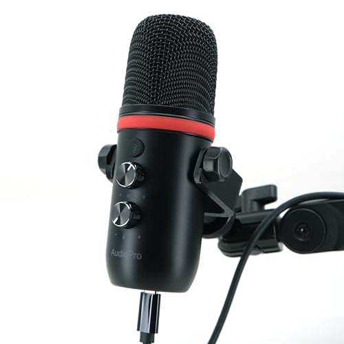 Desk Cookies Microphone Mount for AudioPro USB Mic 3/8" Adapter, Boom Arm Attachment, Durable Mounting Threads, Microphone Holder