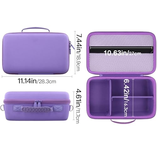 Camera Case Compatible with Canon EOS Rebel T7/T100/R50/R100/R5/R6 V//R6 Mark II DSLR Camera with 18-55mm Lens,Sony,Nikon DSLR Camera Protective Case with Shoulder Strap (Purple Case) - color: Purple Case