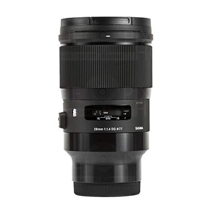 Sigma 28mm f/1.4 DG HSM Art Lens for Sony E 441965 - Accessory Bundle Inlcudes: Tulip Hood Lens, UV Filter, Cleaning Pen, Blower, Microfiber Cloth and Cleaning Kit, SG28ARTSNYE11