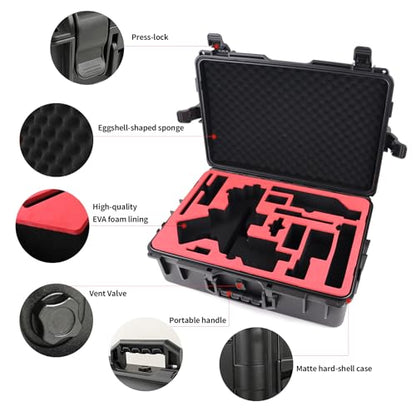 Ronin RS 4 Carrying Case RS4 Hard Box for DJI RS4/RS 4 Pro Gimbal Stabilizer Protection Accessories,Shockproof, Waterproof,Black[Case Only]