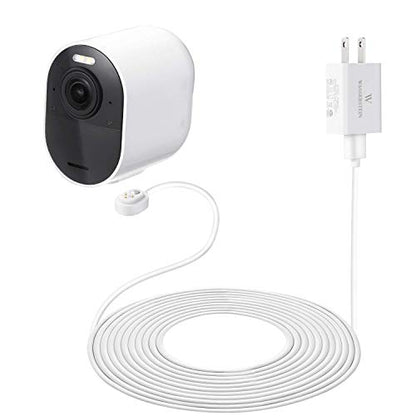 16ft/4.8m Weatherproof Outdoor Charging Cable with Quick Charge Adapter Compatible with Arlo Ultra/Ultra 2/Pro 3/Pro 4/Pro 5s (White) – NOT Compatible with Arlo Pro (6th Gen)/Essential Spotlight - size: 1 Pack, 16ft