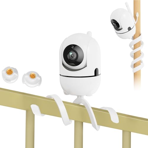 Flexible Baby Monitor Mount for HelloBaby HB6550/Pro/HB6560/HB6240/HB65/HB6351/HB6339/ HB66 Baby Camera Mount Adjustable Long Gooseneck Bracket, Baby Monitors Holder No Tools or Wall Damage (20 inch) - size: Flexible Mount