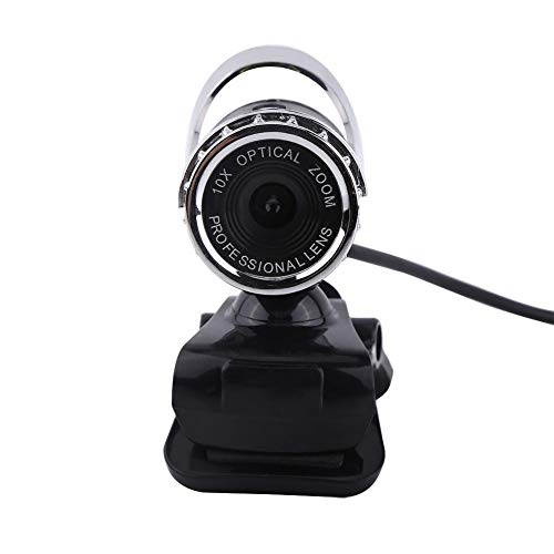 Webcam 480P, Clip on PC Camera, Built in Microphone,12.0M Pixels, 360° Rotating for Computer Laptop Desktop, Plug and Play for Video Broadcasting, Compatible with