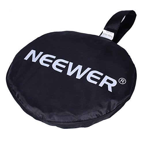 NEEWER 40"x60"/100x150cm Light Reflectors for Photography, Portable 5 in 1 Collapsible Multi Disc with Bag - Translucent, Silver, Gold, Black, White Diffuser for Studio and Outdoor Lighting - size: 40" x 60"
