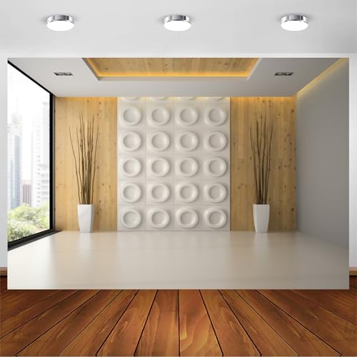 8x6.5ft Office Backdrop French Windows Business Room Workplace Screen Scene Backdrops for Video Recording Office Backdrop for Video Conference Zoom Room Background - size: 8x6.5ft