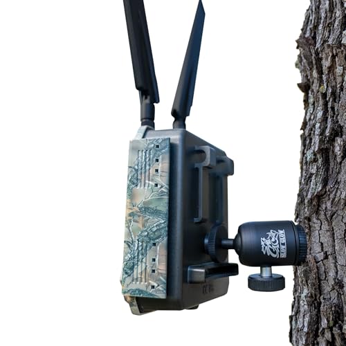 Slow Glow Trail Camera Mount Infinity with 360° Adjustable Ball Head, Tree Spike Camera Mount or Solar Panel Mount