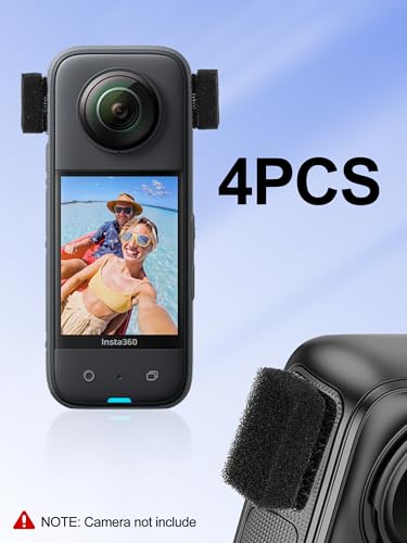 Mic Wind Muff for Insta360-8Pcs Wind Muff for Insta360 X3 X4, Premium Wind Noise Reduction Cover for Crisp Audio, Easy Installation and Durable Design, Compatible X3 or X4 Camera - size: Sponge&Furry cover (4pcs each)