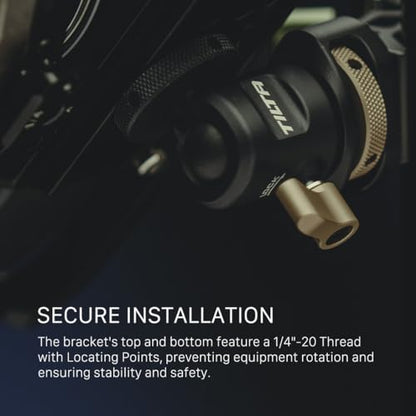 Tilta Mini Ball Head Mount | Adjust Angle of External Monitors or On-Board Lights | Ensures Accessories Stay Secure | Easy to Adjust (1/4"-20 with Locating Pins) TA-MBH-1420-B - style: 1/4"-20 with Locating Pins