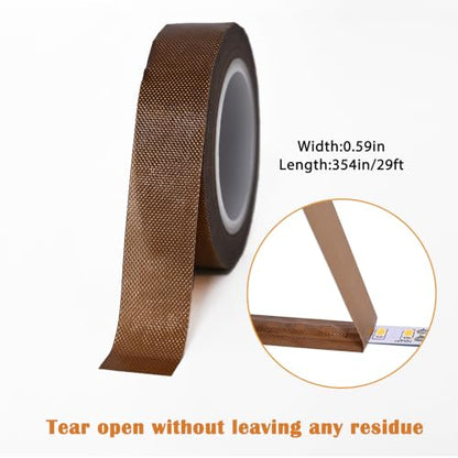 Led Light Strip Tape 0.59inx29ft Light Dimming Masking Cover Soften Lighting Blocking Sticker, 2 PCS