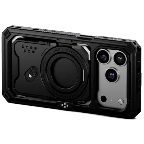 Tilta Khronos Case Compatible with iPhone 17 Pro - Black | Snap in Design | Locking Clamp for Secure Mounting | Passthrough Power | Works with Focus Handles, Cooling Modules, Filters - color: Black, size: iPhone 17 Pro