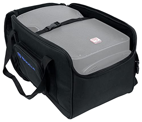 Rockville TB8 Padded Speaker Bag Carry Case For 8" DJ PA Speakers+Stand | Rugged Carry Case, Stand Compartment, Secure Interior Buckles, Rain, Splash and Scratch Resistant, Dual YKK Zippers - style: 8 - Inches