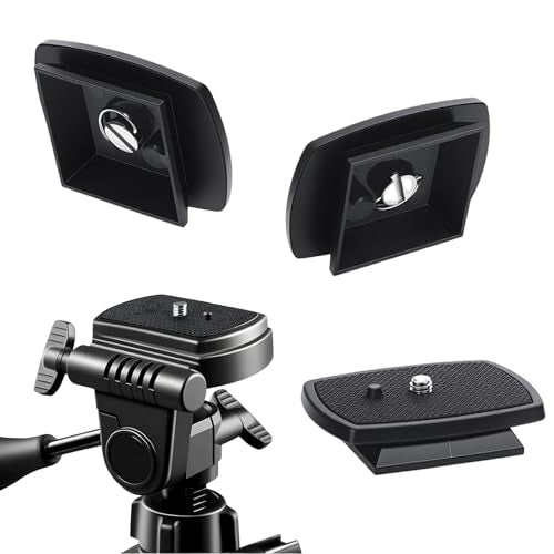 2 Pack Camera Quick Release Plate 63x48mm Universal Tripod Quick Release Plate Camera Mount Adapter Replacement for Tripods and Cameras Tripod Mount