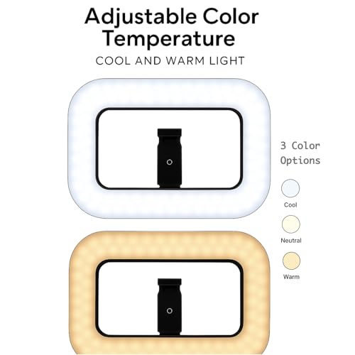 Smartphone Video Rig LED Ring Light, Rechargeable Handheld Phone Video Stabilizer, 8000mAh Built-in Battery for Recording & Streaming, Camera, YouTube, Tiktok, Makeup, ZanaTech
