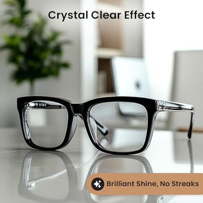 EVEO Eyeglass Cleaner Spray - No Streaks Technology with Microfiber Cleaning Cloth- Glasses Cleaning Kit - Glasses Cleaner Spray with Lens Cleaner Cloth - Screen & Eye Kit - 1 Pack - size: 2 Piece Set
