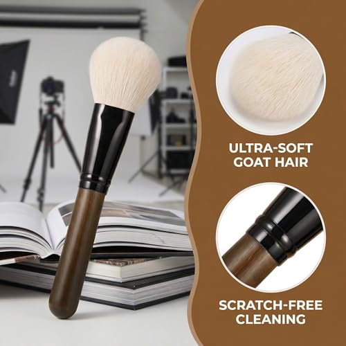 Lens Brush Camera Cleaning Kit for Lenses and Screen Goat Hair Cleaner Pen for DSLR Camera Computer Screen Soft Brush Cleaner Kit for Dust Removal and Lens Maintenance