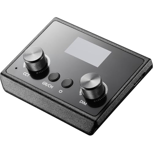 Godox E-Sport LED Light Panel, 2800–6500K Bi-Color, CRI 96 TLCI 97, Magnetic Detachable Remote, iOS/Android App Control, Silent Cooling, Table Mount Included (ES45K)