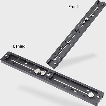 LEFTFOTO 300mm Dovetail Slide Rail,Arca Swiss Type Quick Release Plate - size: 300mm