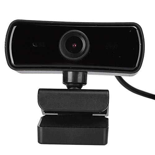 4K Webcam with Built-in Microphone, Widescreen USB Web Camera, Streaming Computer Web Camera for Live Broadcast/Video Conferencing(Black)