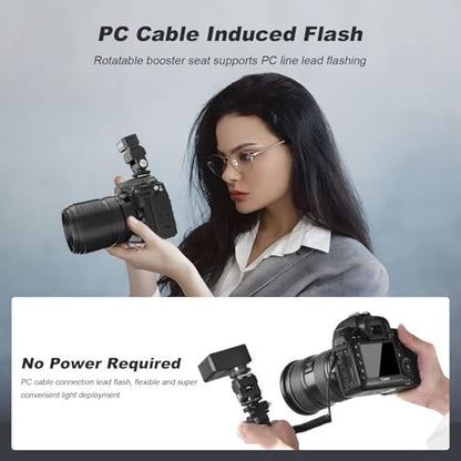 Hot Shoe Riser Adapter for Godox IM30 IM20 IM22 Mini Flash, Raises Flash Height to Reduce Lens Shadow with Zoom or Wide-Angle Lenses, Compatible with Zeniko ZF04 ZF08 Flash
