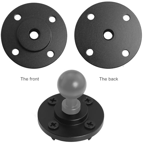 2 Set 1/4 inch Thread Tripod Adapter Holder Mount Plate Wall Mount Universal Wall Mount Mic Bracket Aluminium Alloy for Monitor Light Flash DSLR Camera Diameter 40mm 1/4 Hole
