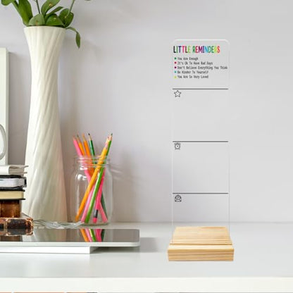 Monitor Memo Board Computer Monitor Memo Board Acrylic for Computer Monitors Laptop And Desktop With Removable Design Office Desk Accessories 12.6x 3.15 x 0.2 inches - style: Reminders