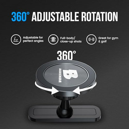 Magnetic Phone Holder for Gym with Dual-Sided N52 Super Magnets, Strong Magnetic Phone Mount for All Phones, Attaches to Metal Surfaces, Portable Gym Accessories for Men & Women, Secure Grip - style: Magnet mount