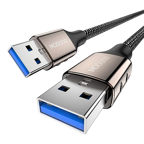 MOGOOD USB 3.0 Extension Cable - Male to Male USB A Works with Laptop, External Hard Drive, DVD Player, Television, Setup Box, SSD - size: 2M/6FT