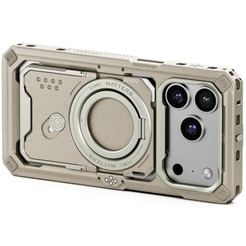 Tilta Khronos Case Compatible with iPhone 17 Pro - Beige | Snap in Design | Locking Clamp for Secure Mounting | Passthrough Power | Works with Focus Handles, Cooling Modules, Filters - color: Beige, size: iPhone 17 Pro