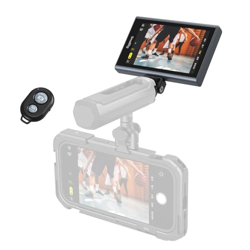 SmallRig Phone Monitor Screen with Wireless Control, 1080P Wireless Recording, Video Monitor with Cold Shoe Mount, Real-Time Screen Sharing, for iPhone for MagSafe - 4850B - color: Black, size: with Cold Shoe Mount
