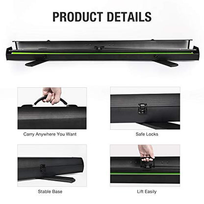 Yesker Upgrade Green Screen 73.2x77.5 inch Wider 180cmx 196cm Background Collapsible Chromakey Photo Backdrop Portable Pull Up with Aluminium Base Wrinkle-Resistant Fabric for Video Studio Live Game - size: 73.2x77.5"