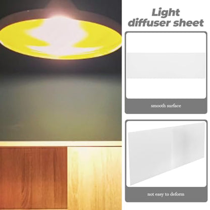 Light Diffuser Acrylic Panel for Ceiling Lighting Semi-transparent Diffuser Plate for Even Led Illumination Easy to Install for Decor
