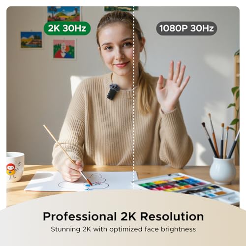 UGREEN FineCam Pro 2K Webcam Support 1080P@60Hz for PC/Mac, 1/2.55" Sensor, Face AE, AI Noise-Canceling Mic, Gesture Control, Auto Focus for Streaming, Conference, OBS, Zoom, Switch 2, Privacy Cover