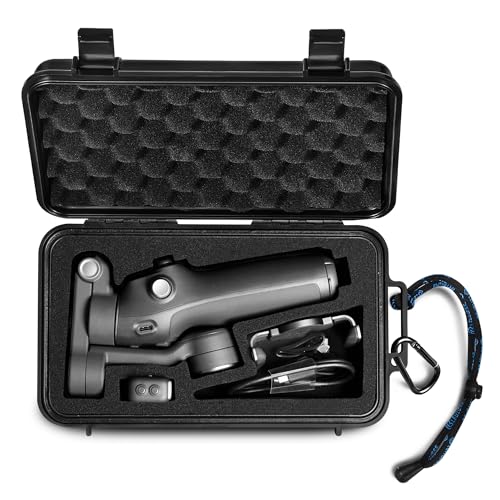 Lekufee Travel Waterproof Hard Case for DJI Osmo Mobile 8, Osmo Mobile 7P / 7 Gimbal Stabilizer and Accessories(Case & Bag Only)