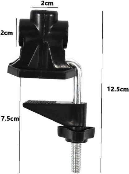 Bracket Clamp Accessories Holder Fit for Mic Clamps Fixed Metal Desk Lamp Clip Fittings Screw Camera Flash Mount Clamp Bracket Monitor Magic Socket Arm Clamp, Computer Monitor Accessories 1 Set