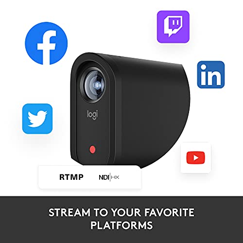 Logitech for Creators Mevo Start, Wireless Live Streaming Camera, 1080p HD Video Quality, Intelligent App Control, Stream via LTE or Wi-Fi - Black - style: 1 Pack