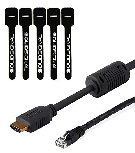Blackmagic Design ATEM Mini Pro HDMI Live Stream Switcher Bundle with 6’ HDMI Cable, 7’ Cat5e Cable, and 5-Pack of SolidSignal Cable Ties (SWATEMMINIBPR) - style: Mini Pro