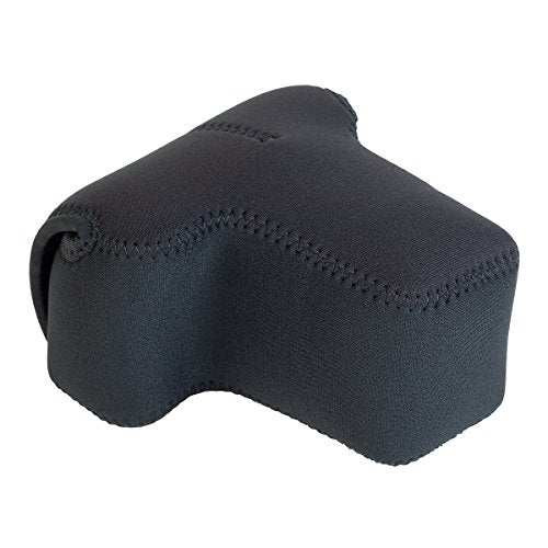 OP/TECH USA Soft Pouch – Compact digital camera case, lightweight accessories pouch, sleek neoprene sleeve for DSLR, perfect for backpacks & travel – durable protection in style | D-SLR| Black - color: Black, style: D-slr