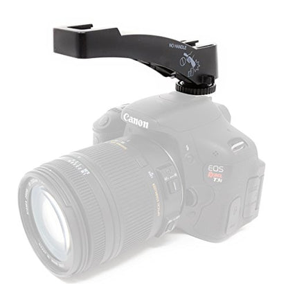 Movo Dual Shoe Riser Bracket to Mount Microphones, Video Lights, Monitors and More to DSLR Cameras
