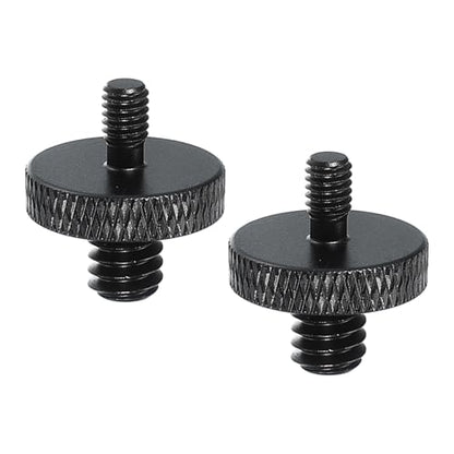 PATIKIL Tripod Screw Adapter 1/4" Male to M4 Male, 2 Pcs Tripod Nut Connectors Camera Mount Screw Camera Double Head Converter for Microphone Holder Magic Arms Accessories, 18 mm - size: 1/4" Male to M4 Male,18 mm