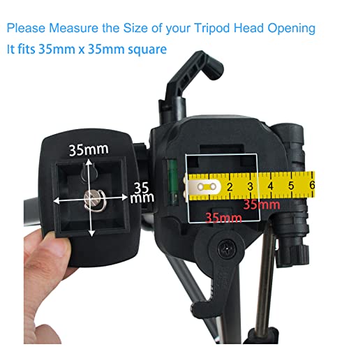 Regetek 35mm Tripod Quick Release QR Plate Replacement Camera Mounting Adapter for Walmart MX1000, OSN, Quantaray, Slik, and Sunpak 5800d 7000tm (Pack of 2)