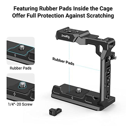 SmallRig Camera Half Cage for Sony Alpha 7 V/Alpha 7R V/Alpha 7 IV/Alpha 7S III/Alpha 1 / Alpha 7R IV - 3639
